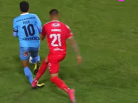 La terrible patada a Puch que sirve de 'ayudita' a Colo Colo