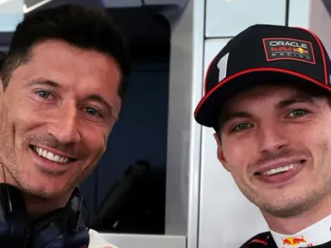 Lewandowski y un campeón de Europa alientan a Verstappen en Cataluña