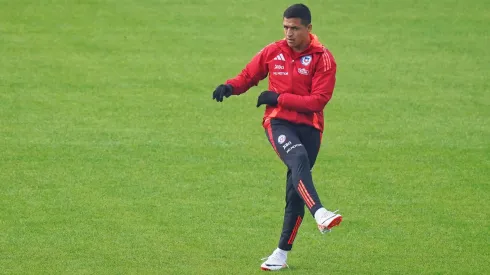Alexis Sánchez entrenó en el Estadio Nacional con la Roja.