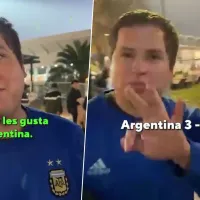 Más de 80 mil reproducciones: El hincha chileno viral por apoyar a Argentina en el Estadio Nacional