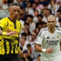 Lucas Barrios se robó la película en duelo de leyendas entre Borussia Dortmund y Real Madrid