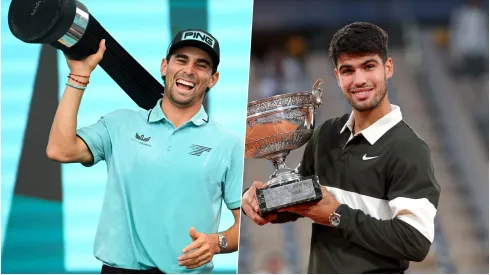 Joaquín Niemann y Carlos Alcaraz salieron campeones este domingo.