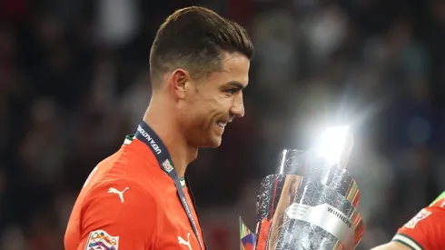 Cristiano Ronaldo celebró en Alemania.