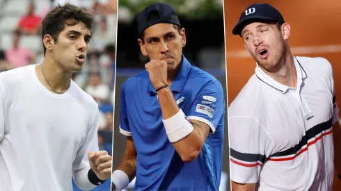 Cristian Garin, Alejandro Tabilo y Nicolás Jarry.