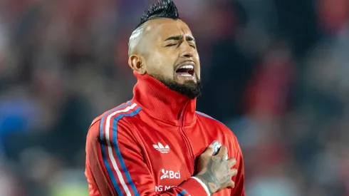 Arturo Vidal en el último partido de Chile en las Eliminatorias Sudamericanas.