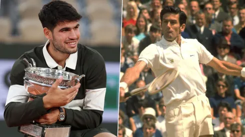 Carlos Alcaraz y Ken Rosewall.