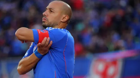 Marcelo Díaz fue el capitán de la U de Chile ante Curicó Unido.