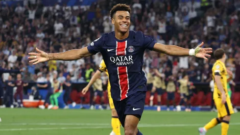 Desiré Doué, delantero francés de PSG, anotó un doblete en la final de la Champions League.