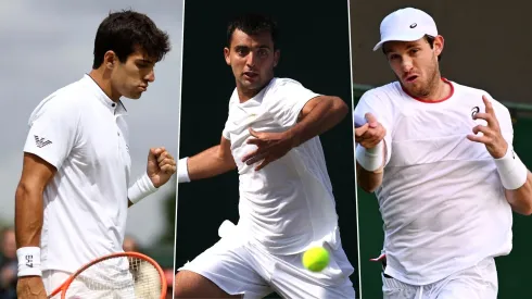 Cristian Garin, Tomás Barrios y Nicolás Jarry.