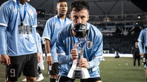 Este volante ofensivo ganó el Mundial Sub 20 con la selección de Uruguay en 2023.