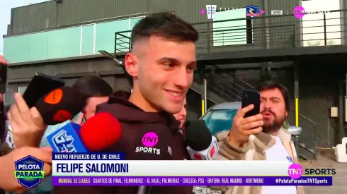 Felipe Salomoni saliendo de la clínica privada donde se realizó exámenes.