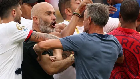 Enzo Maresca y Luis Henrique en el Mundial de Clubes.