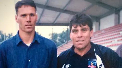 Julio Rodríguez junto a Marco Van Basten