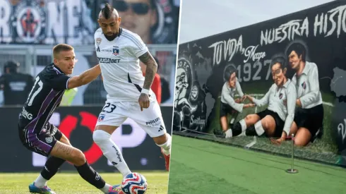 Vidal recibió los aplausos de los hinchas albos por mostrar la impresionante pintura