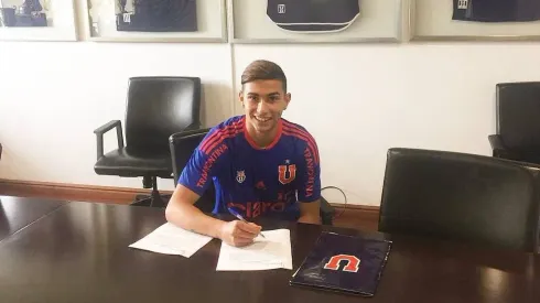 Valentín Castellanos durante su paso por la Universidad de Chile.