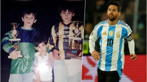 El niño Hernán Galíndez fue marcado por Messi como arquero.