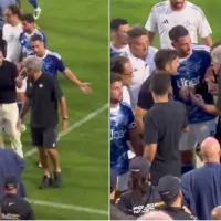 No se vio en TV: El tenso cara a cara de Manuel Pellegrini con Cesc Fàbregas en amistoso del Betis