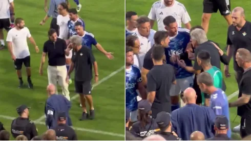 El cara a cara que marcó el nuevo amistoso del Betis y que no se vio en TV.