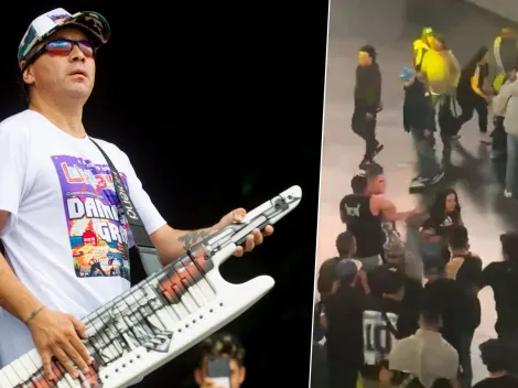 Mortal pelea de barras bravas en recital de Damas Gratis