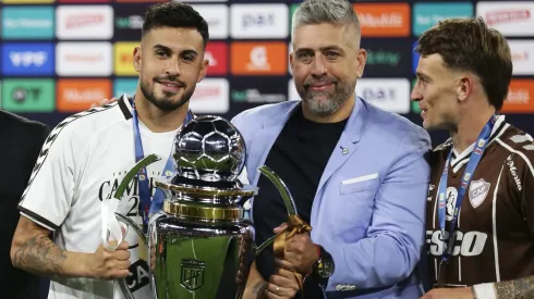 Ignacio Vázquez con otro de Platense que jugó en Chile: Guido Mainero, de paso por Deportes Iquique.