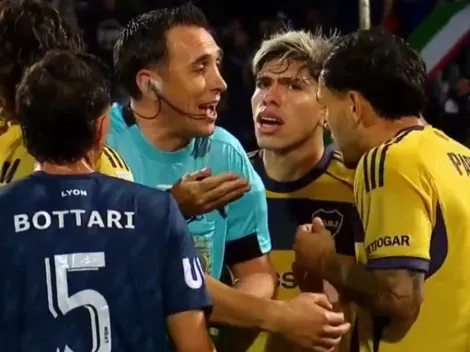 Mientras Palacios recibió amarilla, el otro chileno dio un gran pase-gol y Boca celebró