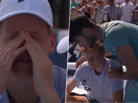 Sinner no aguanta ni media hora ante Alcaraz y termina llorando