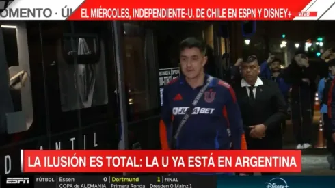 La U se instaló en Buenos Aires para el duelo contra Independiente.