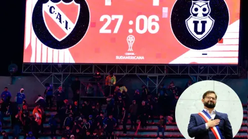 Presiente Boric entrega apoyo a hinchas azules en Argentina.