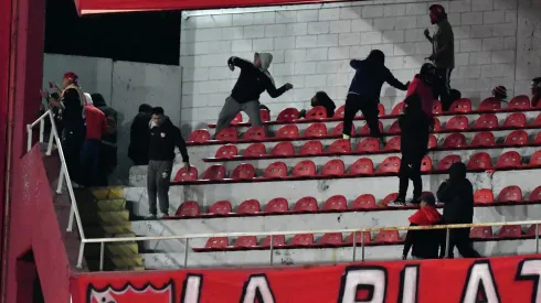 Parte de los incidentes en Avellaneda.