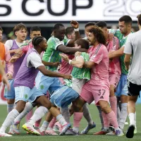 Falcón ahorca a rival en polémica final de la Leagues Cup entre Inter Miami y Seattle Sounders