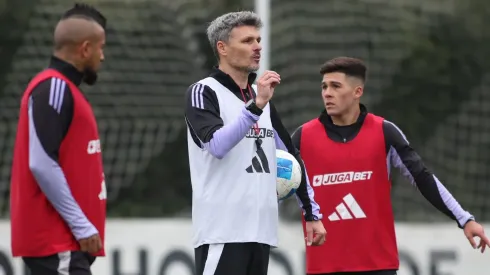 Fernando Ortiz conoció al plantel de Colo Colo este martes.