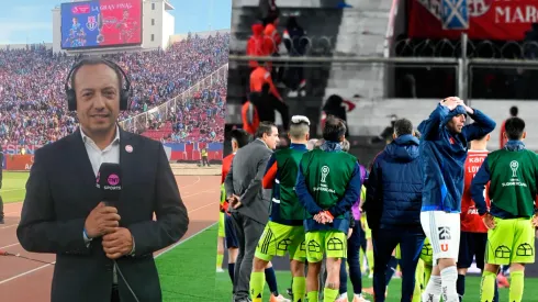 Marcelo Díaz cubre a U de Chile en TNT Sports.