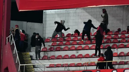 Parte de los incidentes en Avellaneda.