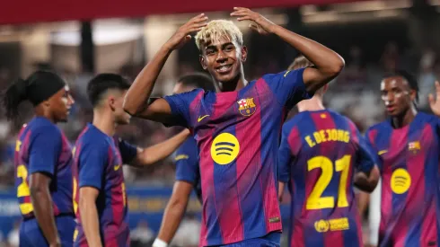 Lamine Yamal y su festejo, no podrán estar presentes por lesión en Barcelona vs Valencia, por la fecha 4.