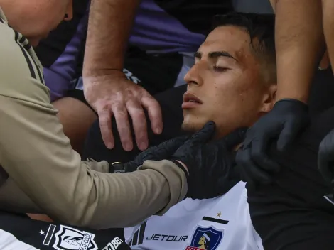 El grave diagnóstico de jugador de Colo Colo tras fuerte golpe ante la U