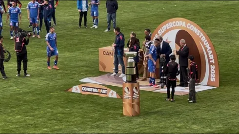 El momento de Leandro Fernández en la premiación.