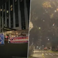La barra de Alianza Lima llegó al hotel de U de Chile en la previa de la Copa Sudamericana