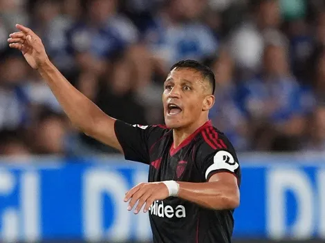 La felicidad suprema de Alexis Sánchez tras su primer gol con Sevilla