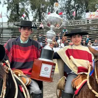 Vicente Rojas y Bernardo Salas ganaron el Campeonato Nacional Escolar de Rodeo 2025