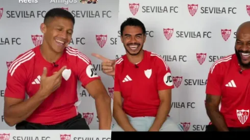 Sánchez y Suazo sonríen en España.