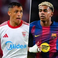 Con dedicatoria a Lamine Yamal: las notas de Alexis Sánchez y Gabriel Suazo tras goleada del Sevilla a Barcelona