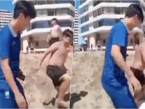 Momentazo en el Mundial Sub 20: Corea del Sur juega pichanga con niños en Viña