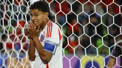 Juan Francisco Rossel en la derrota ante México.