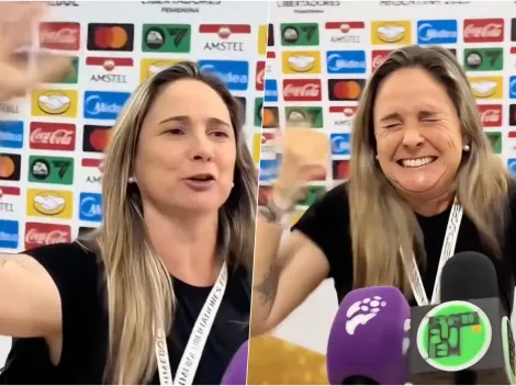 La épica celebración de Tatiele Silveira con la prensa tras la clasificación