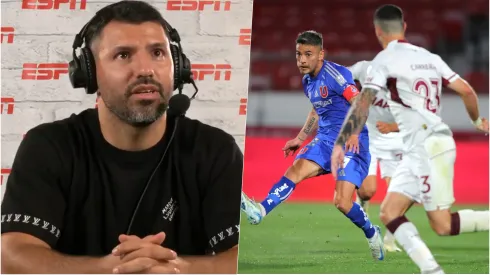 Sergio Kun Agüero aplaudió a la U tras lo hecho ante Lanús en Copa Sudamericana.