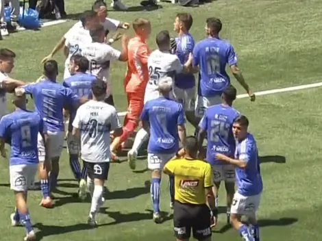 El fuerte encontrón que marcó el final del Clásico Universitario 201