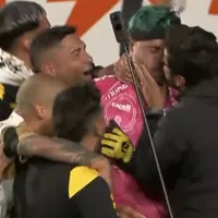 Hasta con beso en la boca: Diego Sánchez recibe todo el cariño tras ser héroe en Coquimbo Unido y admite que “cábalas…”