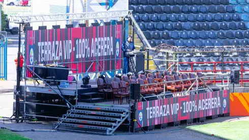Esta es la Terraza Vip de Huachipato en el estadio CAP.