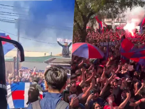 Marea azul: el emotivo banderazo que despidió a la U rumbo a Lanús