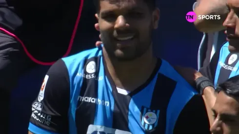 Lionel Altamirano tuvo un festejo bailado en el estadio CAP.